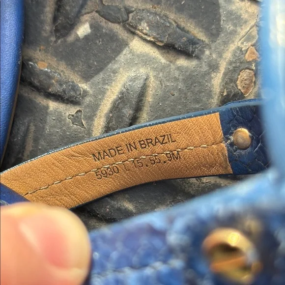 Tory Burch Blue Sandals with Elegant Design - Picture 7 of 11